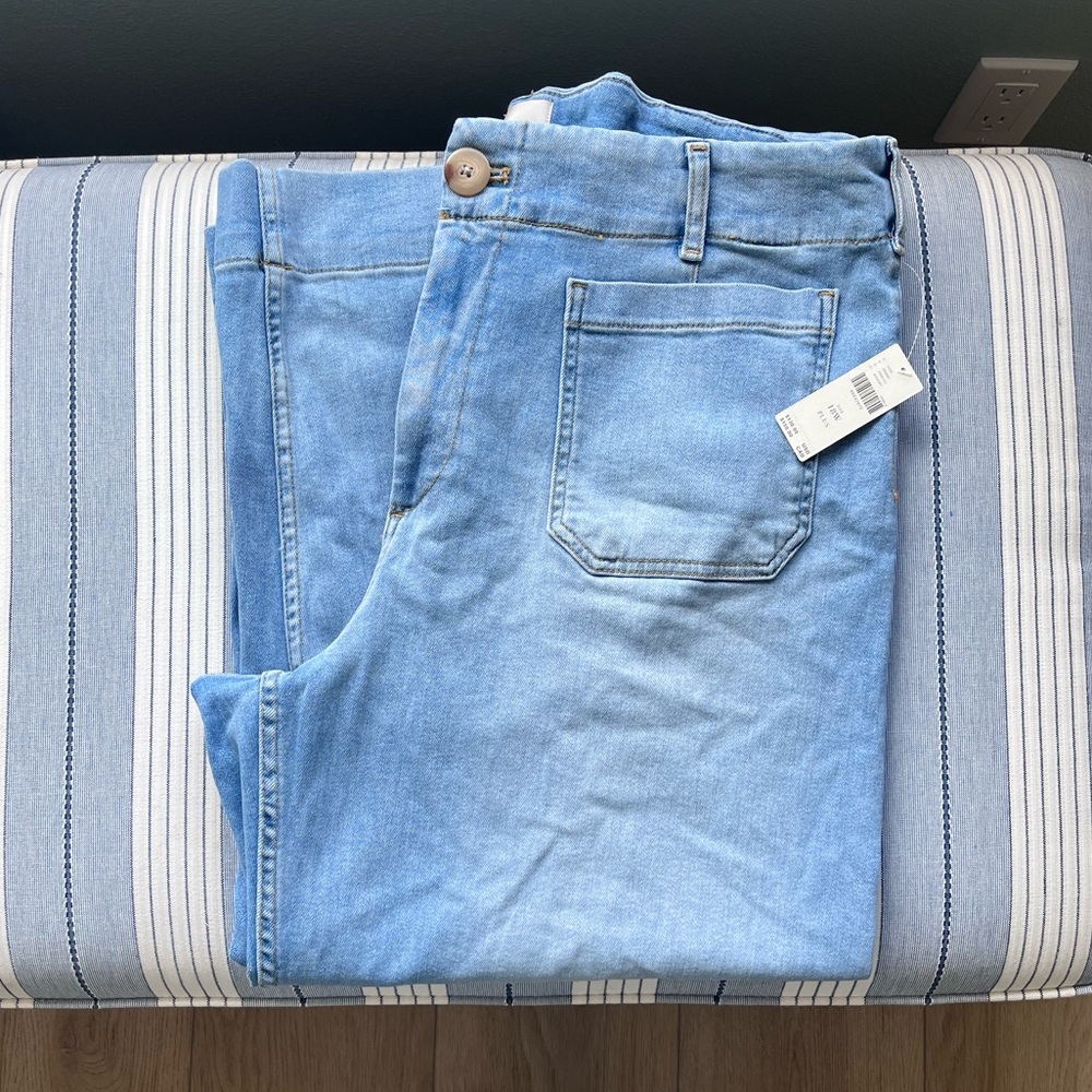 Maeve “The Collette” High Rise Wide Leg Jeans